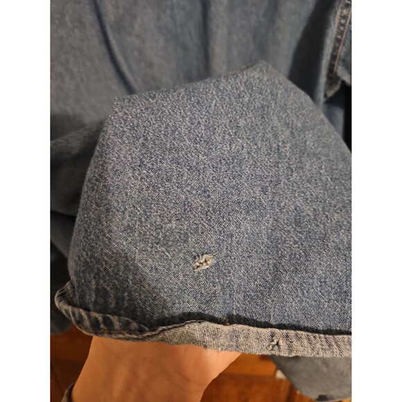 Vintage Embroidered Dale Earnhard Nascar Button Down Demin Long Sleeve Shirt XL - Picture 6 of 6